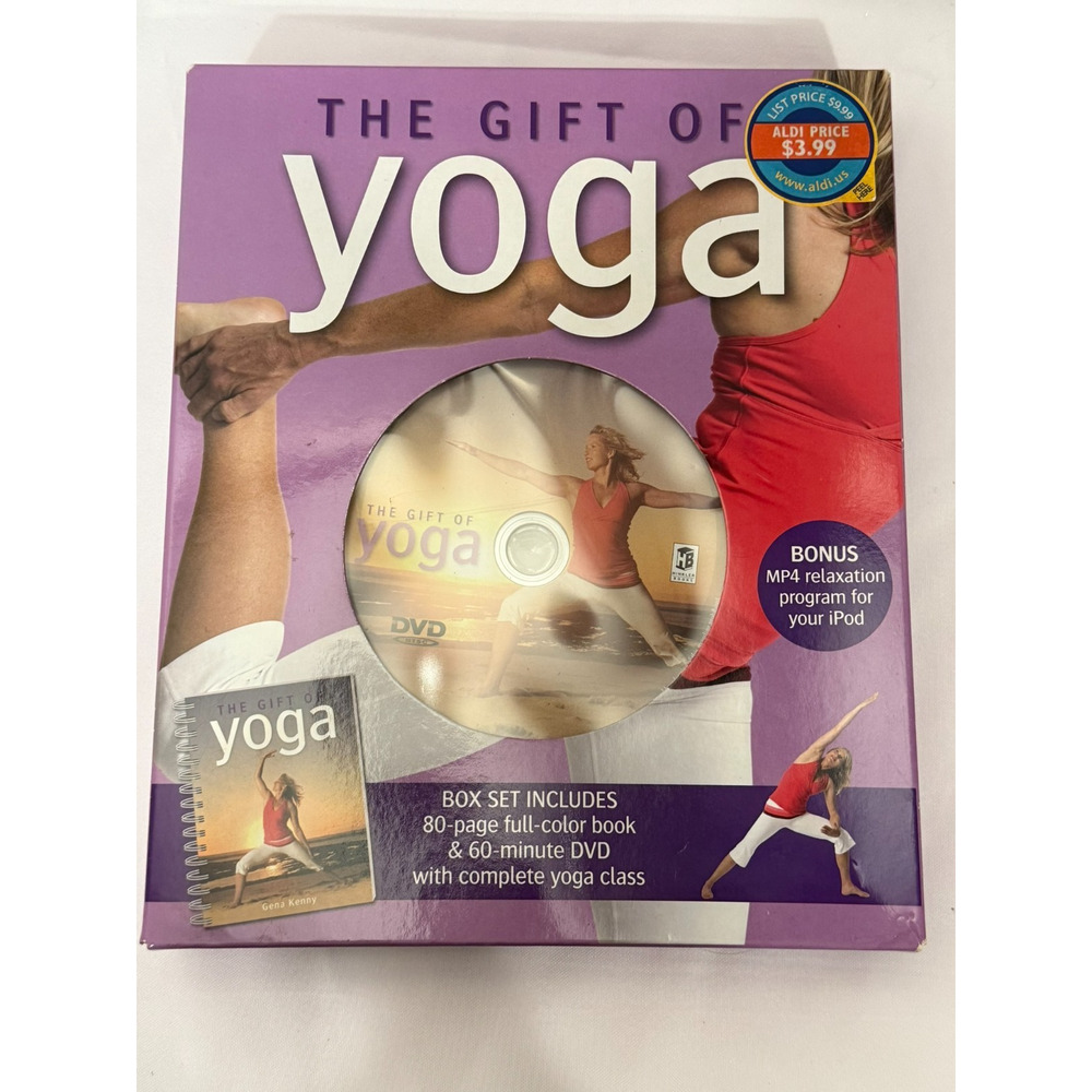 Yoga Box Set - 80 Page Spiral Bound Book & 60' DVD with Gena Kenny
